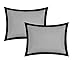 Chic Home Zarah Colorblock Queen Size Comforter Set, 10-Piece King Bedding Set with Queen Comforter, Shams, Decorative Pillows, and Sheet Set - Bed in a Bag Queen (Grey)