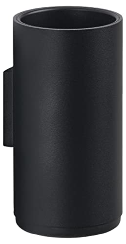 Image of Zone Denmark 14650 Tooth Brush Tumbler for Wall Rim 5.3 inches (13.6 cm), Black