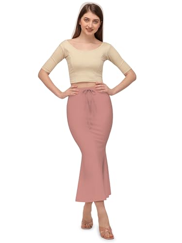 Image of Mehrang Stretchable Saree Shapewear Petticoat for Women, Cotton Blended,Petticoat,Skirts for Women,Shape Wear Dress for Saree