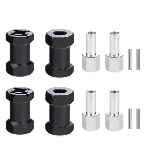 RC J[ p[c For Axial Scx10 D90 For Tamiya For MST 1/10 RCJ[N[[ 4 15mm/20mm/25mm/p[c 12mmZpzC[nu(Black,20mm)