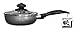 Bene Casa - Black Nonstick Aluminum Frying Pan with Glass Lid (6