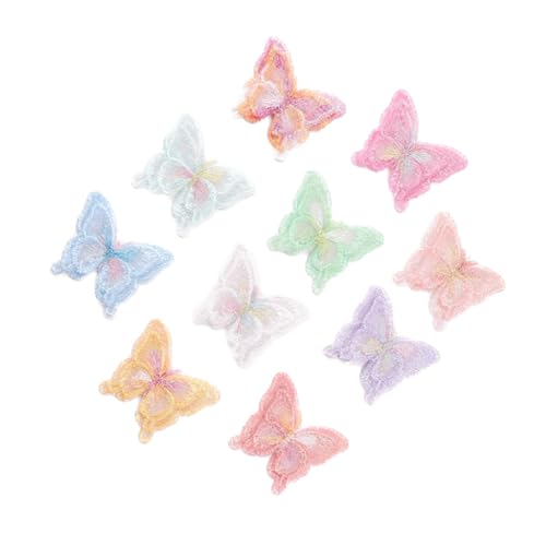 SuiGlory SG135 10 Bunte Schmetterling Spitzenapplikationen
