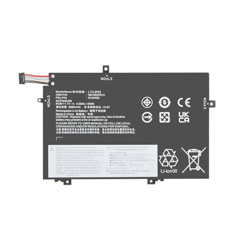 L17L3P52 L17C3P52 Akku für Lenovo ThinkPad L480 L490 L580 L590 L14 L15 2020 2021 G1 G2 Gen 1 2 01AV463 01AV464 01AV464 01AV44 01AV44 01AV44 65 01AV466 L17M3P53 L17M3P54 11.1V 45Wh