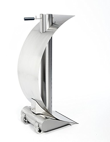 feuersegel Edle Design Feuerstelle Gartenkamin für Garten und Terrasse- Moderner Terrassenofen aus hochwertigem Edelstahl, 42 x 34 x 96 cm-8