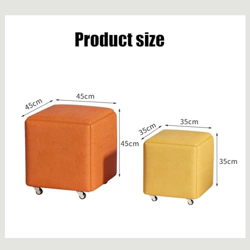 Tabourets de pied orange cube 5 en 1 pour optimiser l'espace - 3