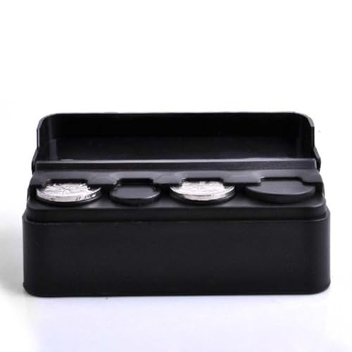 Organizador de monedas compacto 2 piezas SOLUSTRE negro miniatura 1