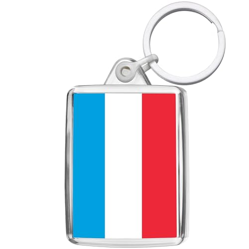 Pixly® Porte-clés drapeau du Luxembourg - Souvenir - Cadeau souvenir, claire, M