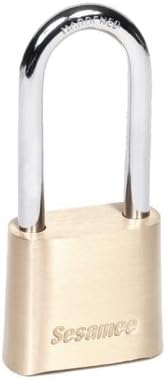197-K437 Sesamee Keyless Padlocks, Corbin, 5/16 Diameter, 2 1/4 Length x 1 Width, Brass