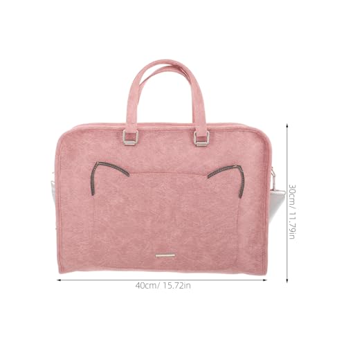 Bolso para laptop SHINEOFI 16 pulgadas rosa con compartimentos miniatura 4