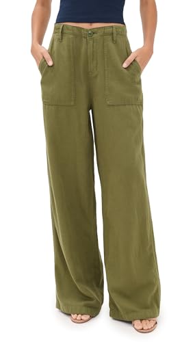 Good American Women's Lite Linen Pants