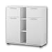 Produktbild Stella Trading BIBO Elegante Jugendzimmer Kommode in weiß - stilvolles & ausdrucksstarkes Sideboard mit viel Stauraum - 90 x 91 x 39 cm (B/H/T)