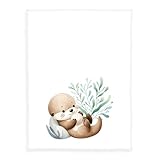 Herding Schnuffel-Otter Microfaserflausch-Decke, Größe ca. 75x100 cm...