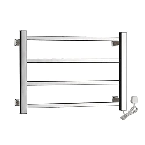 Calentador de toallas eléctrico de pared de acero inoxidable con interruptor impermeable