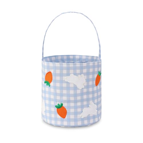 THOVSMOON Easter Bunny Basket for Kids,Cute Easter Bucket Bags with