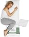Snuggle-Pedic Shredded Bamboo Combination Memory Foam Body Pillow With Kool-Flow Cover
