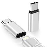 2 Pack Lightning to USB C Adapter for iPhone 17/Air/17 Pro/17 Pro Max/16e/16 Pro Max/16 Plus,USB Type C to Lightning Adaptor Fast Charging & Data Sync for Samsung Galaxy, Not for Headphone/Audio/OTG
