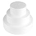 Fablcrew 3 Estrades Gâteau de Polystyrène de Diamètre 20 cm, 15 cm et 10 cm, pour Cadeau Créatif pour Bonbonbons, Décoration, Gâteaux, Bricolage