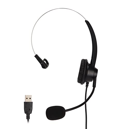 Sanpyl H360D USB Business Headset, Single Ear Noise Reduction Headphone
