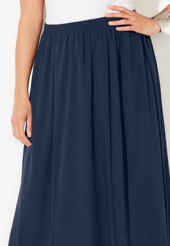 Catherines Women's Plus Size Flowy Chiffon Skirt4