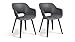 Produktbild Allibert by Keter Gartensessel Akola, hellgrau, 2er Set, Kunststoff, 56.7 x 55.8 x 80.1 cm, Schalenstuhl in Cupform, perfekt für Garten, Terrasse oder Esszimmer