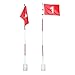 Shinsto Golf Green Flagstick 71 Inch Regulation Hole Cup Durable Training Course Supply Red One Size