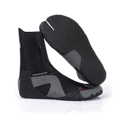 Rip Curl 2023 Mens Dawn Patrol 3mm Split Toe Wetsuit Boot WBO1AD - Black Footwear - 10