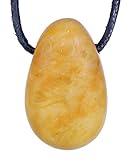 Das mitgelieferte Lederband ist schwarz und hat eine Länge von etwa 100 cm und hat durch seine Anschmiegsamkeit einen angenehmen Tragekomfort.