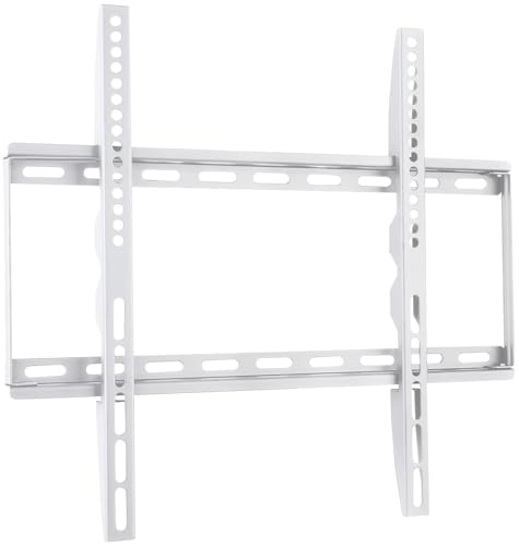 Techly 023813 Supporto a Muro Fisso Slim per TV LED LCD 23-55 Bianco Bianco