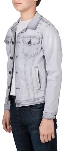 Image of X RAY Boys & Kids Denim Jean Jacket, 100% Cotton & Cotton Flex Washed Fall Outerwear Trucker Casual Jacket for Boys