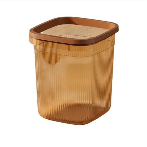 Poubelle transparente 12L ouverte : ne laissez plus déborder vos papiers de cuisine