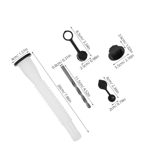Kit Embouts Flexibles pour Bidon Essence Accessoire Réservoir Carburant Bouchon