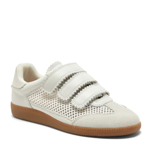 Silent D Women's Seen White Leather Mesh2