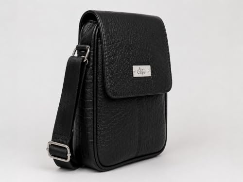 Image of Allen Cooper Premium Leather Sling Bag for Men | Crossbody Messenger Bag with Adjustable Shoulder Strap | Travel Organizer Shoulder Bag for Daily Use, Office & Outdoor Carry
