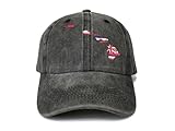 Shenbors Hawaii Island Flag Hat, Gifts for Women Men, Washed Black Baseball Cap Snapback Adjustable Hat Outdoor Travel Dad Hat