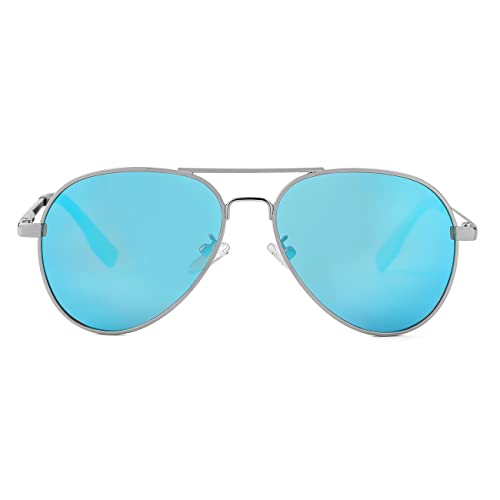 Catálogo para Comprar On-line Silver Blue , tabla con los diez mejores. 39 anteojos de sol polarizadas pequeñas para niños y niñas de 4 a 16 años, A7 Silver/ Blue Mirror, lenswidth