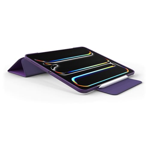 Image of OtterBox Symmetry Series Folio Case for iPad Pro 13-inch (M4 and M5) - Figment (Purple), Ultra-Sleek Design, Multiple Viewing Positions, Magnetic Sleep /Wake Cover