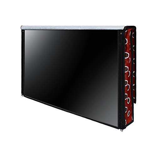 Image of DREAM CARE Double Use - Transparent & Printed Flap - 43 Inches LED TV Cover, Waterproof LED TV Cover for (LG, Samsung, Vu, Mi, Realme, TCL, Croma), SA11