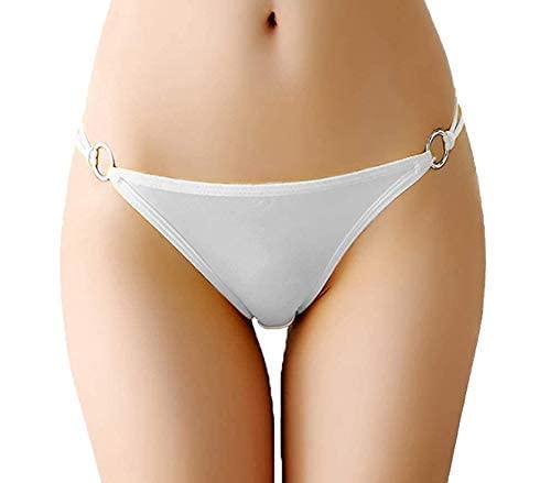 Inner with Our Sheer White Low Waist T-String Panties for Women.-image-4