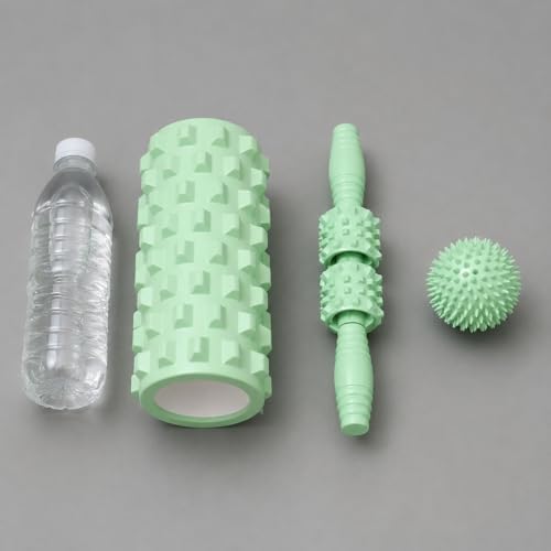 Rodillo de masaje muscular y flexibilidad: kit verde matcha de recuperación 2