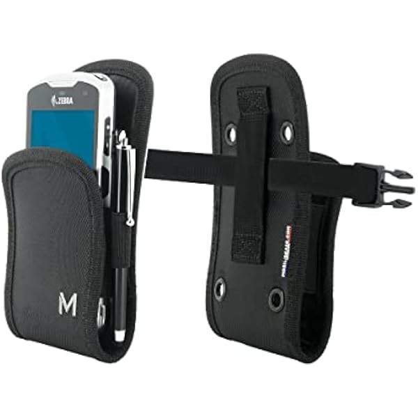 mobilis 31009 Kabura etui ochronne na terminal wejściowy/smartfon ze szlufką na pasek, wymiary wewnętrzne: 180 x 90 x 30 mm, czarne