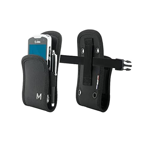 mobilis 31009 Kabura etui ochronne na terminal wejściowy/smartfon ze szlufką na pasek, wymiary wewnętrzne: 180 x 90 x 30 mm, czarne