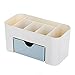 Produktbild Momangel Home Desktop Kosmetik Schmuck Aufbewahrungsbox Schublade Container Büro Schmuck Box Organizer Halskette und Ohrringe Halter für Frauen Aufbewahrung Schmuck und Ringe Blau
