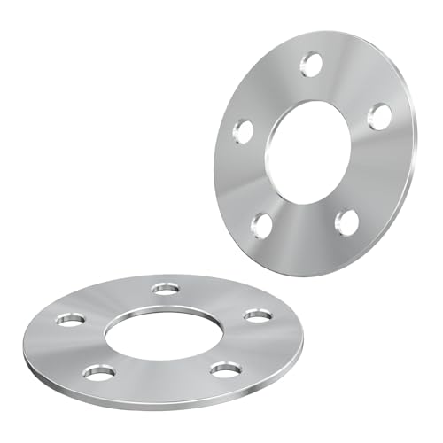Customadeonly 2pcs 3mm Hubcentric Wheel Spacers 5x108 | 63.4mm Hub | Silver | to Widen Stance, Offset Correction & Appearance Enhancing | for Ford Fusion, Jaguar F-Type