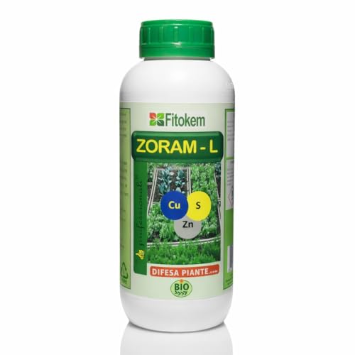 Fitokem - Zoram 1 Litro Concime fetilizzante a base di Rame e zolfo per piante agricoltura biologica - liquido