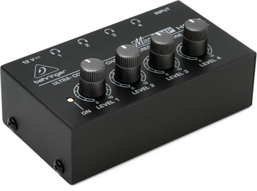Behringer MICROAMP HA400 Ultra-Compact 4 Channel Stereo Headphone Amplifier