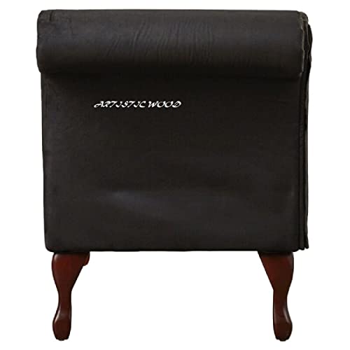 Image of Velvet Left Arm Chaise Lounge Storage Couch Luxury for Offices, Bedroom, Living Room (Black)