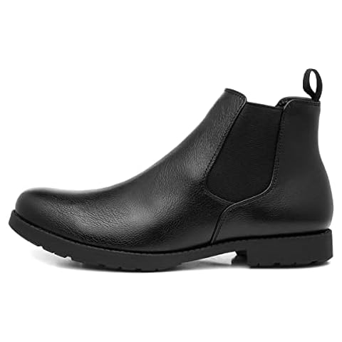 BECKETT Mens Chelsea Boot in Black - Size 9 UK - Black Cover