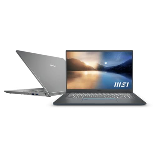 Image of msi Prestige 14H 14 inch FHD+ Business Laptop: Intel Core i5-12500H, NVIDIA Geforce RTX 2050, 16GB LPDDR5, 512GB NVMe SSD, Cooler Boost 5, Win 11 Home: Silver B12UCX-608US