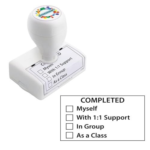 Image of Happy Teaching Checkbox Grading Stamps - Teacher Gifts for Classroom, Easy Grading, Improved Efficiency (Black)