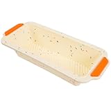 BESPORTBLE Silikon Brotbackform mit Antihaftbeschichtung Kastenform für Toast und Vollkornbrot Wiederverwendbar mit Metallrahmen für Zuhause und Backanfänger